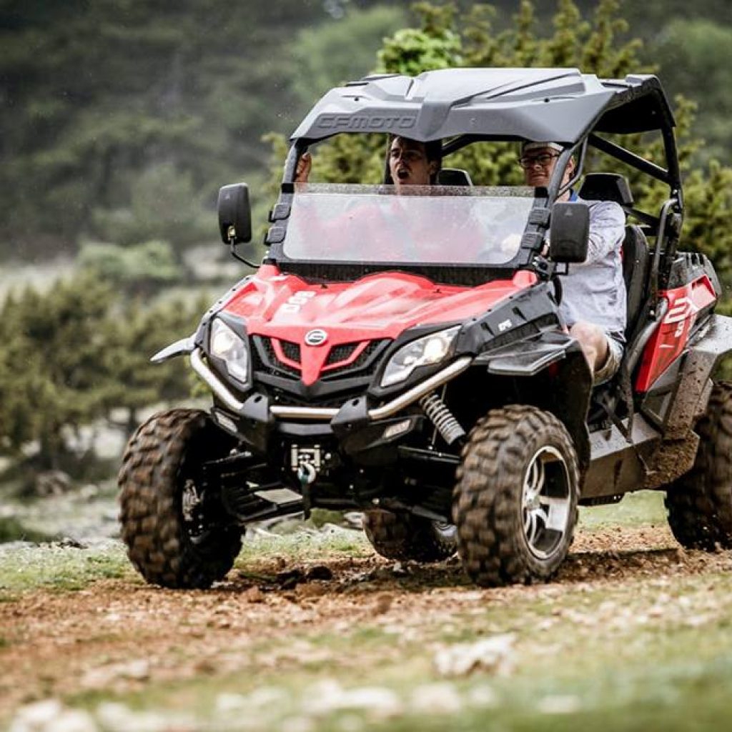 CFMOTO ZForce 550 buggy rental on Brac
