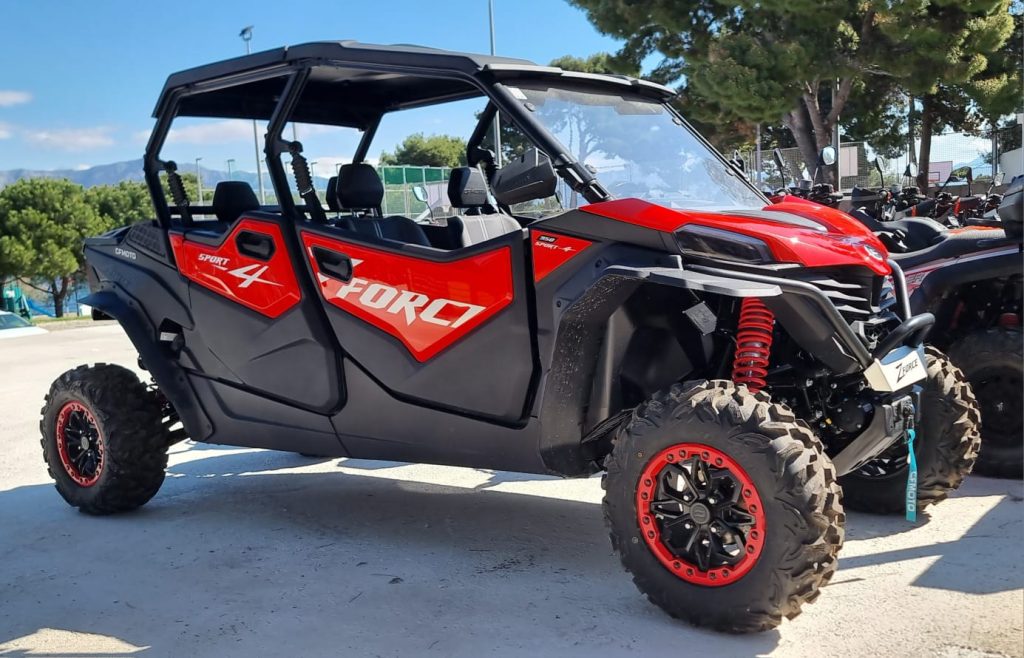 CFMOTO four-seat buggy rental in Supetar, Brac